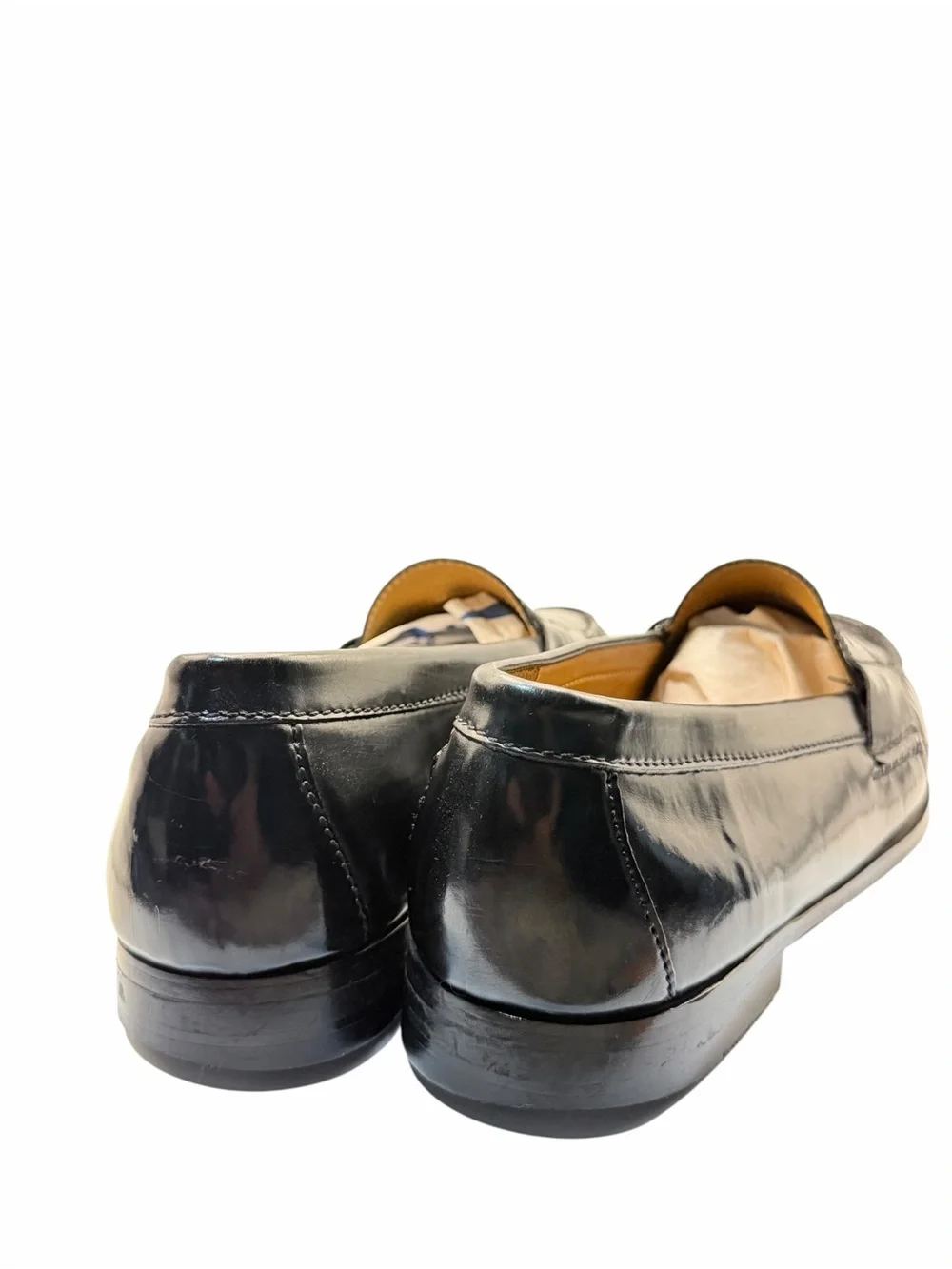 Cole Haan Men’s Leather Penny Loafers Black Dress Shoes Size 11D Classic Slip-On